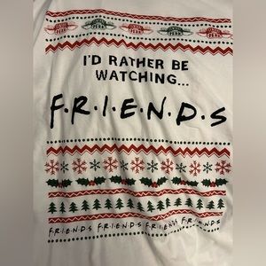 Ugly sweater look Friends ugly Christmas tshirt XL
